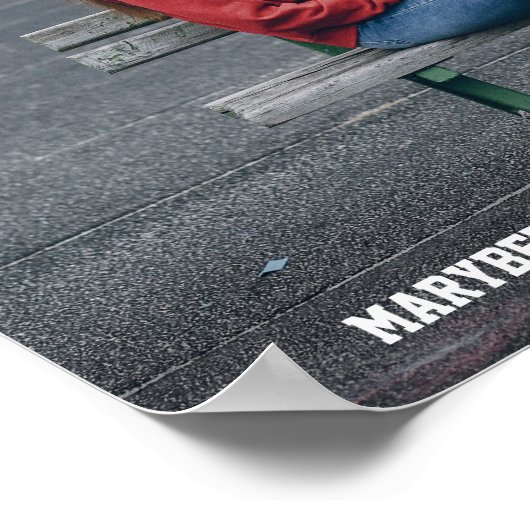 Minimalistisch Poster voor foto-Afstuderen Varsity (Hoek)