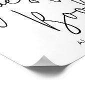 Minimalistisch poster voor gastboeken (Hoek)