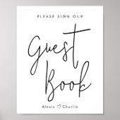 Minimalistisch poster voor gastboeken (Voorkant)