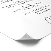 Minimalistisch Poster voor gebaren met alcoholbord (Hoek)