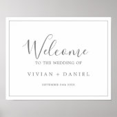 Minimalistisch Poster voor het verwelkomen van het (Voorkant)