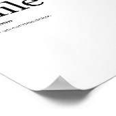 Minimalistisch Poster voor ontwerpglimlach (Hoek)