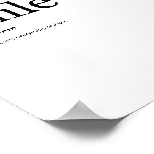 Minimalistisch Poster voor ontwerpglimlach (Hoek)