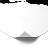 Minimalistisch Poster voor zwarte en witte Wereldk (Hoek)