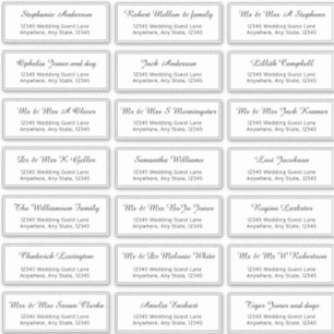 Minimalistisch pre-Geadresseerd de Naam van de Gas Sticker