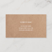 Minimalistisch Printen Kraft White Consultant Visitekaartje (Achterkant)