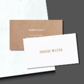Minimalistisch Printen Kraft White Consultant Visitekaartje