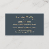 Minimalistisch Pro Real Estate Broker Visitekaartj Visitekaartje (Achterkant)