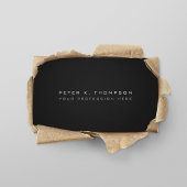 Minimalistisch pro zwart modern visitekaartje