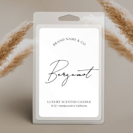 Minimalistisch Product Verpakking Kaars Jar Label Voedselcontainer Etiket