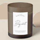 Minimalistisch Product Verpakking Kaars Jar Label Voedselcontainer Etiket