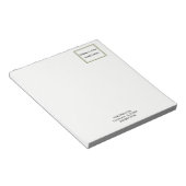 Minimalistisch Professional Gold Lijst Business Notitieblok (Schuin)