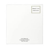 Minimalistisch Professional Gold Lijst Business Notitieblok (Voorkant)