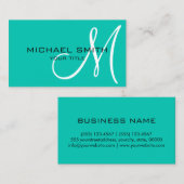 Minimalistisch professioneel Amazonemonogram Visitekaartje (Voorkant / Achterkant)