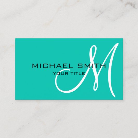 Minimalistisch professioneel Amazonemonogram Visitekaartje (Voorkant)