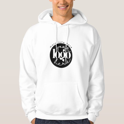 Minimalistisch professioneel bedrijf aangepaste lo hoodie (Voorkant)