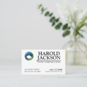 Minimalistisch professioneel bedrijf logo visitekaartje (Staand voorkant)