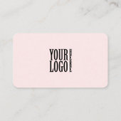 Minimalistisch professioneel bedrijfslogo QR-code Visitekaartje (Achterkant)