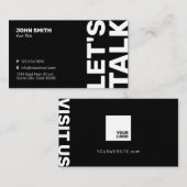 Minimalistisch professioneel contactkaartje (Voorkant / Achterkant)