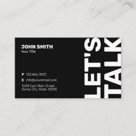 Minimalistisch professioneel contactkaartje