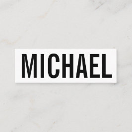 Minimalistisch professioneel gewaagd modern visite mini visitekaartje