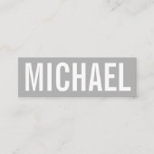 Minimalistisch professioneel gewaagd modern visite mini visitekaartje (Voorkant)