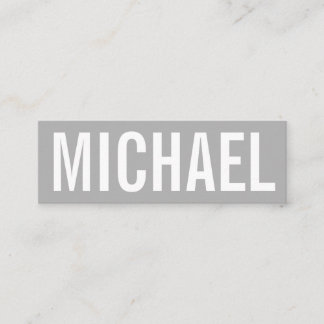 Minimalistisch professioneel gewaagd modern visite mini visitekaartje