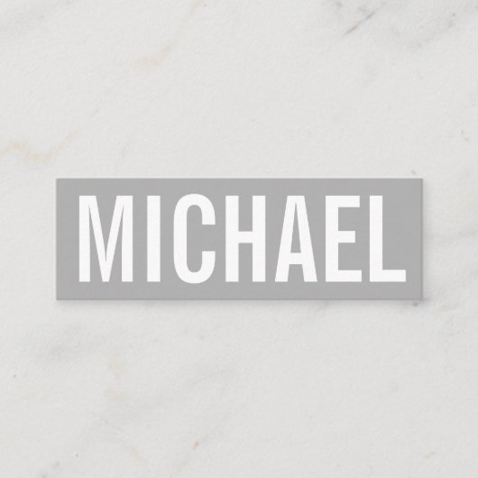 Minimalistisch professioneel gewaagd modern visite mini visitekaartje (Voorkant)