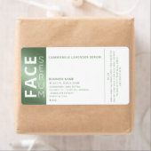 Minimalistisch professioneel haar en skincare prod etiket (Insitu)