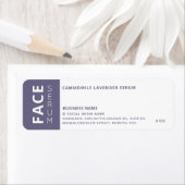Minimalistisch professioneel haar en skincare prod etiket (Insitu)