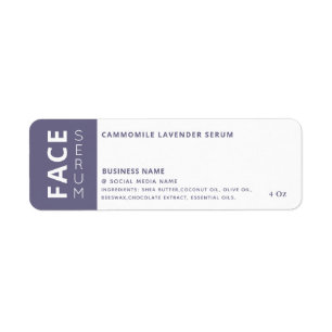 Minimalistisch professioneel haar en skincare prod etiket