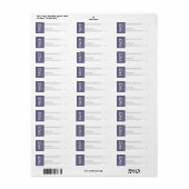 Minimalistisch professioneel haar en skincare prod etiket (Full Sheet)