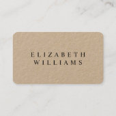 Minimalistisch professioneel Kraft Visitekaartje (Achterkant)