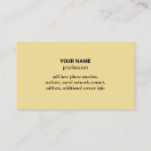 Minimalistisch professioneel Logo Butter Cream Visitekaartje (Achterkant)