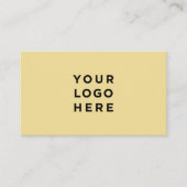 Minimalistisch professioneel Logo Butter Cream Visitekaartje (Voorkant)