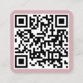 Minimalistisch Professioneel Logo Code Stoffig Roo Vierkante Visitekaartje (Achterkant)