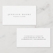 Minimalistisch professioneel logo, grijs en wit visitekaartje (Voorkant / Achterkant)