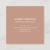 Minimalistisch professioneel Logo Visitekaartje (Achterkant)