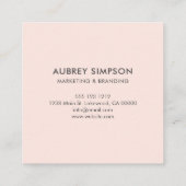 Minimalistisch professioneel Logo Visitekaartje (Achterkant)