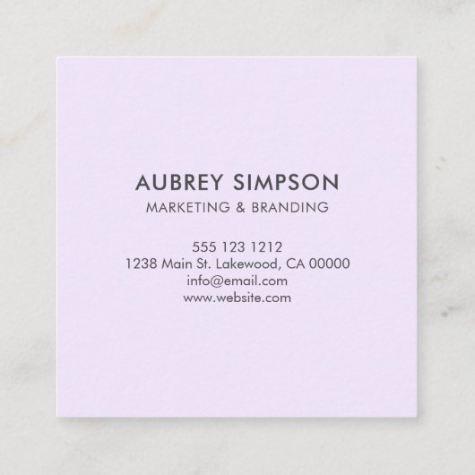 Minimalistisch professioneel Logo Visitekaartje (Achterkant)