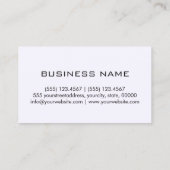 Minimalistisch professioneel magnolia monogram visitekaartje (Achterkant)