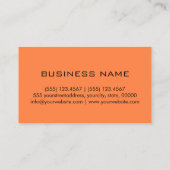 Minimalistisch professioneel mango tango monogram visitekaartje (Achterkant)