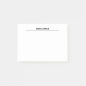 Minimalistisch professioneel model post-it® notes (Voorkant)