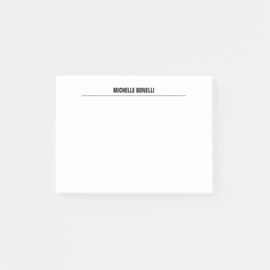 Minimalistisch professioneel model post-it® notes (Voorkant)