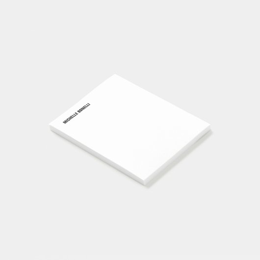 Minimalistisch professioneel model post-it® notes (Schuin)