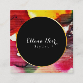 Minimalistisch, professioneel, modern, elegant vierkante visitekaartje