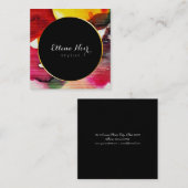 Minimalistisch, professioneel, modern, elegant vierkante visitekaartje (Voorkant / Achterkant)