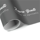 Minimalistisch Professioneel Modern Handgeschreven Cadeaupapier (Rol Hoek)