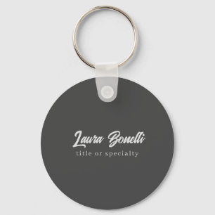 Minimalistisch Professioneel Modern Handgeschreven Sleutelhanger