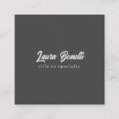 Minimalistisch Professioneel Modern Handwrite Donk Informatiekaartje (Voorkant)